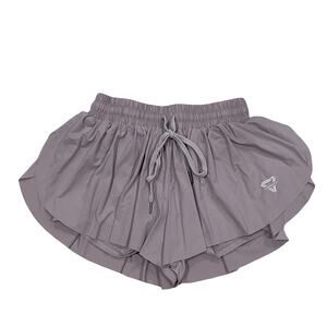 LUOGONGZI Athletic Women's Running Shorts with Built-in Liner in Mauve size S